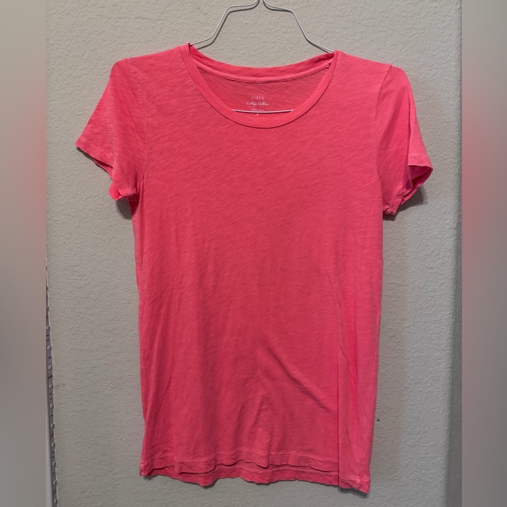 J. Crew basic swoop neck shirt, size small
